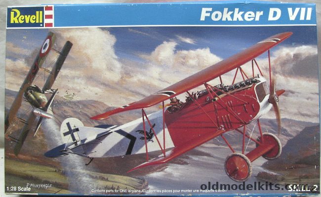Revell 1/28 Fokker D-VII, 85-4665 plastic model kit